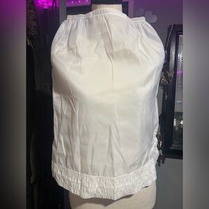 Komar lingerie White Satin-Look slip VINTAGE